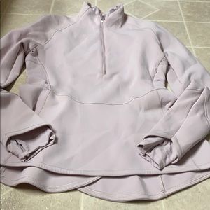 Lululemon size 8 1/4 zip peplum pullover